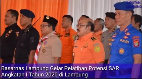 Basarnas Lampung Gelar Pembinaan Potensi SAR ke 50 Orang dari Berbagai Instansi dan Organisasi