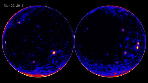 Fermi's 14-Year Time-Lapse of the Gamma-Ray Sky: Orthographic Projection