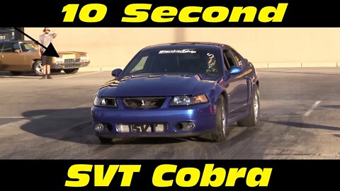 Drag Racing 10 Second SVT Cobra Mustang Wednesday Night Drags