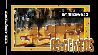 OS GEMEOS Graffitando varios paineis pelo centro de São Paulo DVD 100 COMÉDIA 2