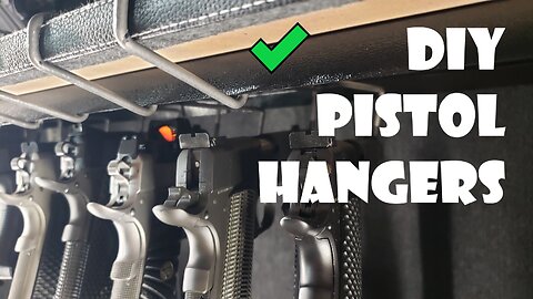 DIY handgun/pistol hanger