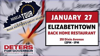 Deters for Governor | MKGA Tour | Back Home Restaurant | Elizabethtown