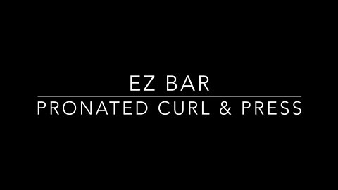 🏋️‍♂️ How to EZ Bar Pronated Curl & Press Demo | Coach Mike