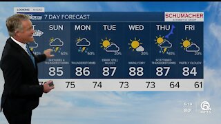 Latest Weather Forecast 6 p.m. Friday