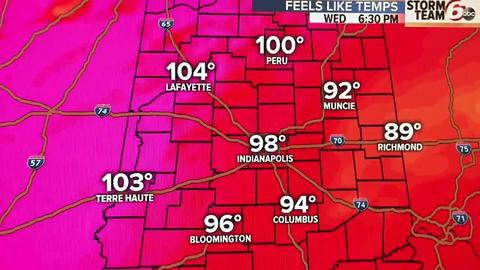 Hot & Humid - Heat Index Near 100