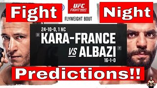 UFC Fight Night Prediction | Kai Kara-France VS Amir Albazi