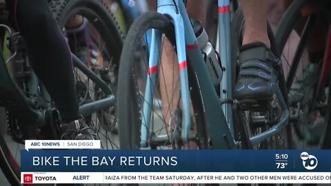 Hundreds Bike the Bay to raise money for bike safety