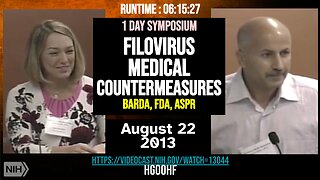 (Aug 22 2013) Symposium: Filovirus medical countermeasures (BARDA / Sina Bavari Jahrling Marburg )