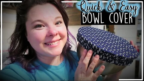Quick Sewing Project//DIY Bowl Cover//Relaxing Project Video//Homemaking With Me