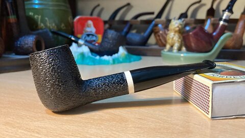 LCS Briars pipe 508 Black Tie Billiard