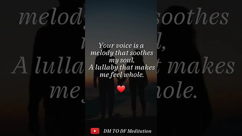 dm to df 💌 Short Love Story 🌷💕divine masculine dm to df meditation #viralvideo #shorts #masculinity