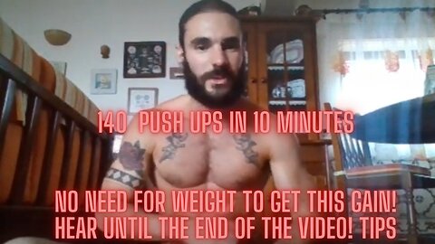 140 Push Ups in 10 Minutes | No WEIGHTS NEEDED To Get This CHEST
