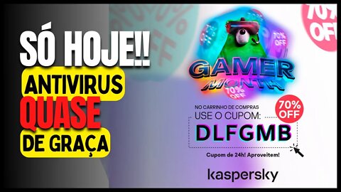 Só HOJE, Anti Virus Kaspersky quase de Graça! 50% + 70%.