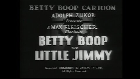 "Betty Boop and Little Jimmy" (1936 Original Black & White Cartoon)