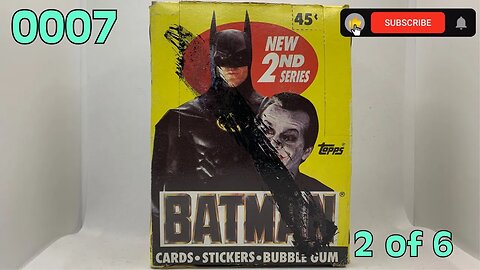 [0007] BATMAN (1989) Trading Cards - Series 2 [2 of 6] [#batman #batmancards]