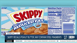 Skippy recalls peanut butter, may contain steel fragments