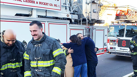Soldier & Firefighter is Welcomed Home - Lynbrook Fire Department, NY Feb. 11th, 2023