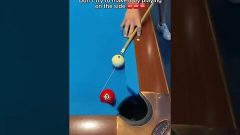 Billiards you are all playing this shot wrong!❌ simple hack ✅ #8ball #billiards #shorts