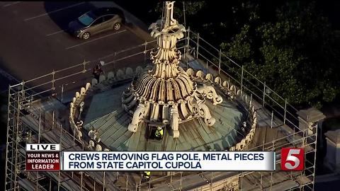 Cupola To Be Removed From Capitol For Restoration