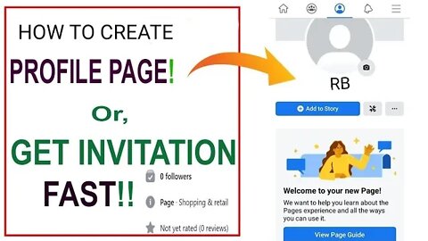 How to Create Profile page || RB channel #facebook #newpageexperience