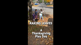 REEL #12 - RAKING LEAVES - A THANKSGIVING PLAY DAY