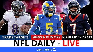 NFL Daily Live: Jalen Ramsey & Lamar Jackson Trade Rumors + Mel Kiper Mock Draft
