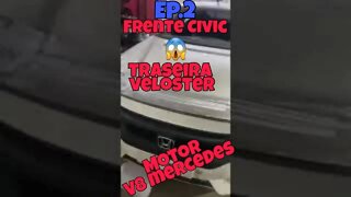 Bizarrice Automotiva Mercedes frente de Civic traseira de Veloster V8 PARTE 2