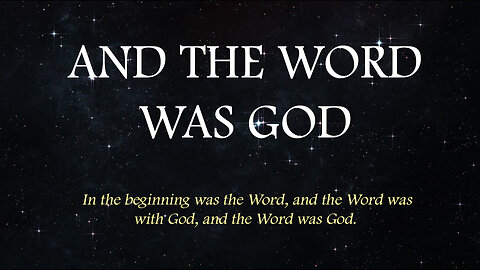 And the Word was God