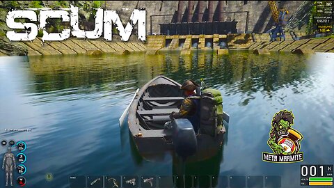 SCUM s02e25 - Exploring the Dam and working from heights without a safety harness