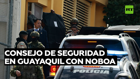 Noboa preside en Guayaquil un Consejo de Seguridad en medio del estado de excepción en Ecuador