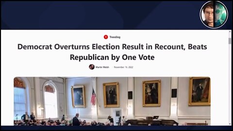Democrat Steals NH Election From Republican By 1 Vote After Recount