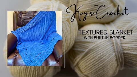 Beautiful Crochet Blanket with Built-in Border! 😍😱🤩🧶
