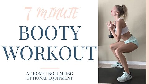7 MIN BOOTY WORKOUT | AT HOME | Nina Elise Yoga & Fitness