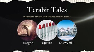 A dragon and lipstick are somehow related on a snowy hill, but probably not as you are thinking