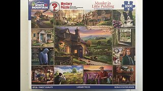 Murder in Little Piddling - Mystery Puzzle - SPOILER ALERT - White Mountain Jigsaw Puzzle