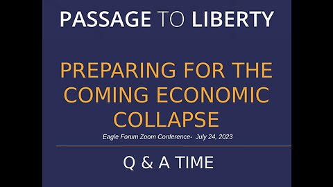 Preparing for the Coming Economic Collapse - Q&A