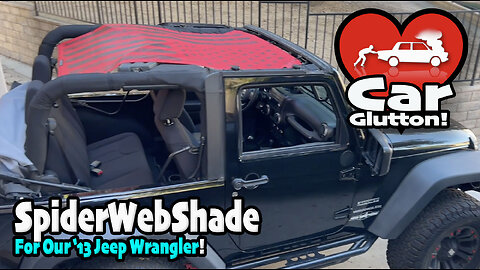 The Car Glutton: SpiderwebShade for our 2013 Jeep Wrangler Sport