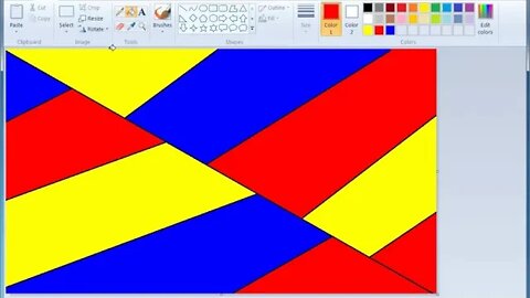 How to Make a Gradient in MS PAINT | How to mix color in paint/ mspaint