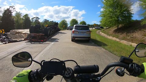 Tractor Trailer Accident | Motovlog Quickie #1