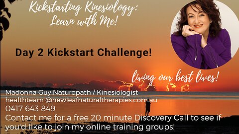 Day 2 Kickstarting Kinesiology! Let's have a chat!