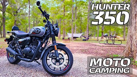 Royal Enfield Hunter 350 // Solo Hammock Moto-camping