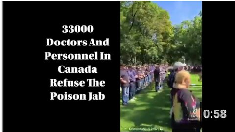 33000 Doctors And Personnel In Canada Refuse The Poison Jab
