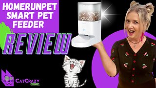 Stop Filling Your Cat's Bowl - The Homerunpet Smart Pet Feeder Does It For You - Our Review 😻