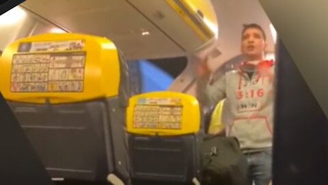 Passengers Laugh At Man On Airplane Who Rails Against Forced Vaccinations