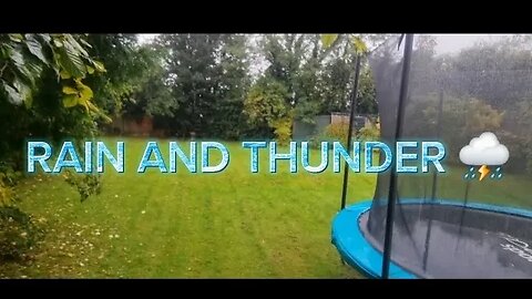 Rain and Thunder ⛈️ #viral #rain #thunder #asmr