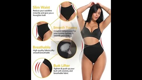 Women Thong Panty Shaper High Waist Tummy Control Panties | Link in the description 👇 to BUY
