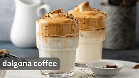 How to Make Dalgona Coffee / Frothy Coffee / asmr