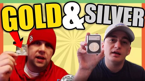 GOLD BAR AND 1 OUNCE SILVER COIN GIVEAWAY WITH SILVER SEEKER - VALUABLE COINS!!