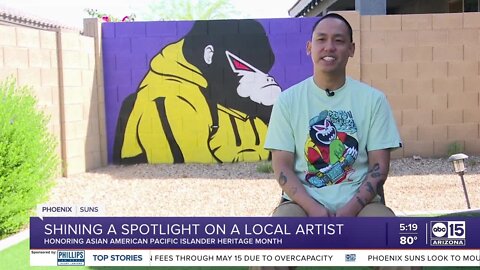 Valley artist teams up with Suns on t-shirt for Asian American Pacific Islander Month