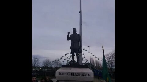 The Commandant Liam Mellows Statue Unveiling at Remembrance Park, Finglas, Dublin on 07/12/19
